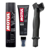 Motul C5  Lubricante Cadenas + Cepillo + Desengrasante C1