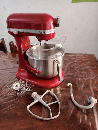 Batidora De Pie Kitchenaid Heavy Duty Ksm7591x Empire Red