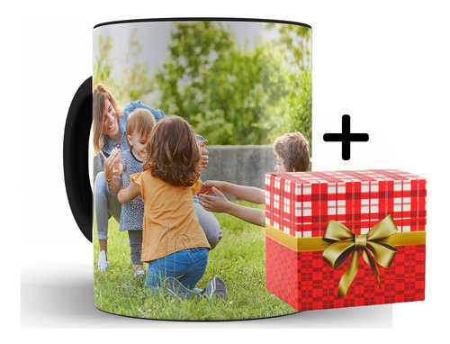 Caneca Sua Foto Imagem Personaliza C/ Nome Porcelana + Caixa