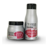 Kit Shampoo Intensificador Rojo+ Mascara Rojo 250ml Novalook