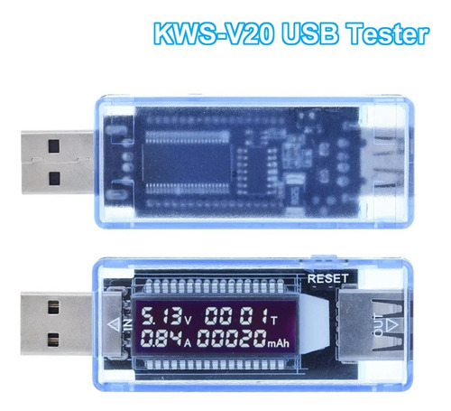 Display Medidor Voltaje Corriente Usb Probador 0- 3.3a 4-9v