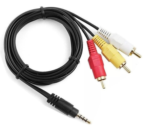 Cable Mini Plug 3.5mm 4 Contactos A 3x Rca Audio Video 2m