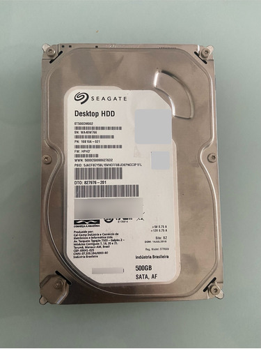 Hd Externo Seagate Barracuda 500gb Sata 3.5 Usado