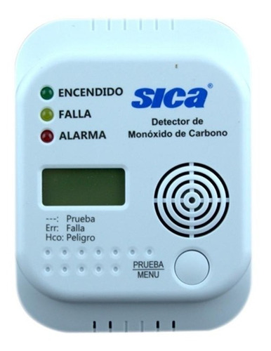 Detector De Monoxido De Carbono Digital Sica