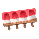 Molde De Silicona Para Helado Paleta Palito Freezer Medewet.