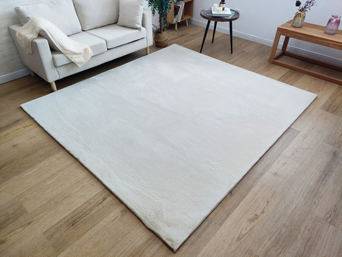 Alfombra Timmy Peluda Grande Extra Suave Color Beige 200x220