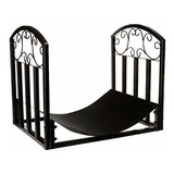 Soporte Leña Decorativo Home-complete - Negro.