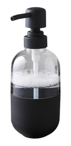 Dispenser Jabon Liquido Acrilico Y Negro Dosificador Baño