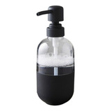 Dispenser Jabon Liquido Acrilico Y Negro Dosificador Baño
