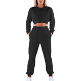 Conjunto Deportivo Mujer 2 Piezas Crop Top Y Joggers - Mokor