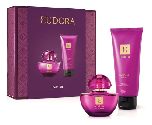 Eudora Roxo Eau De Parfum Kit ( Dois Itens) Presente Perfume + Hidratante