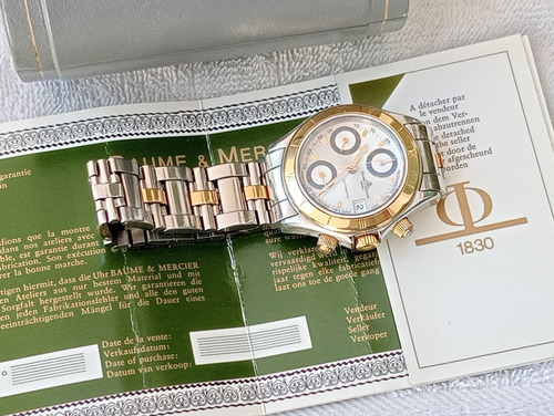 Reloj Baume Mercier Oro/acero Cronografo Automático Original