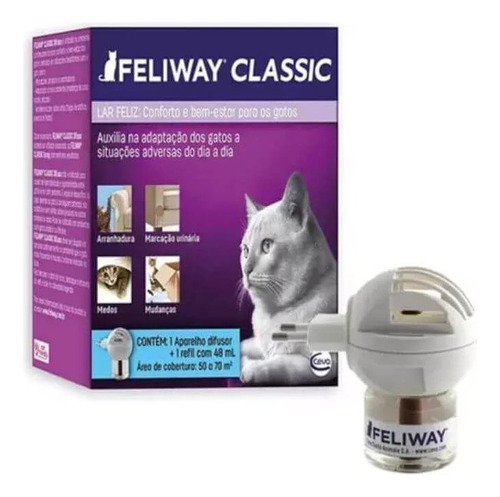 Feliway Classic Difusor + Refil 48ml - 2 Unidades