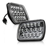 Par Faros 15 Led 5x7 Rectangular Unidad Alta/baja 