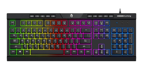 Teclado Retroiluminado Crown Mustang Deckard