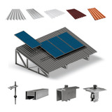 Kit Estrutura Suporte 04 Placas Solar Viga Metálica 4,80m