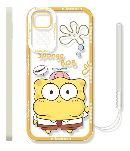 Funda De Tpu Para Xiaomi Diseño De Bob Esponja + Correas