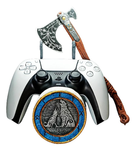 Base Control Playstation Xbox God Of War Hacha Leviatán