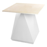  Base De Mesa Quadrada Para Sala De Jantar 76 Cm Cor Branco