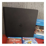Vídeo Game Playstation 4 Slim Console Ps4 Original 1tb 4 Jogos 