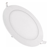 Pack 10 Foco Led Panel 18w Embutido Redondo Luz Fria/eleco