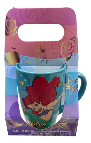 Taza Disney Princesas Villanas Ceramica 100 Años Color Ariel Princesa