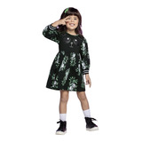 Vestido Moletom Infantil Feminino Estampado, Nanai