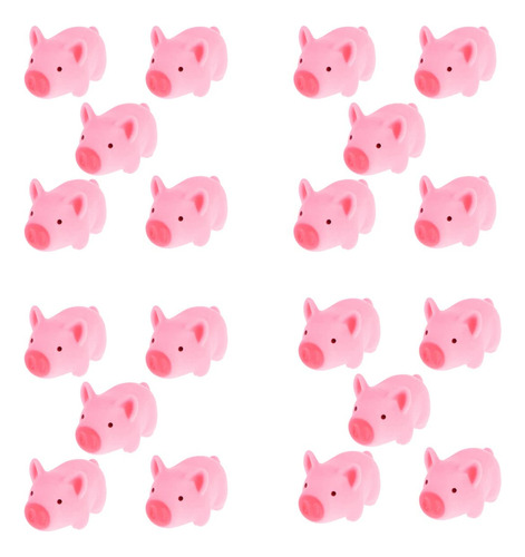 Toyandona 20pcs Mini Squeaky Pig Perro Juguete Chirriante Ce