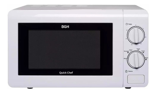 Microondas Bgh Quick Chef 20 Litros B120m16 700w Blanco