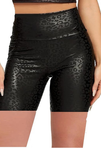 Calza Biker Push Up Reforzado Y Faja Modeladora Animal Print