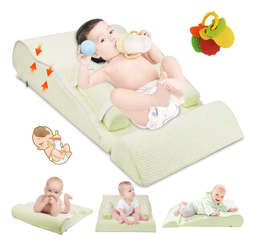 Cojin Almohada Antireflujo Bebe Colchon Bebe Desmontable