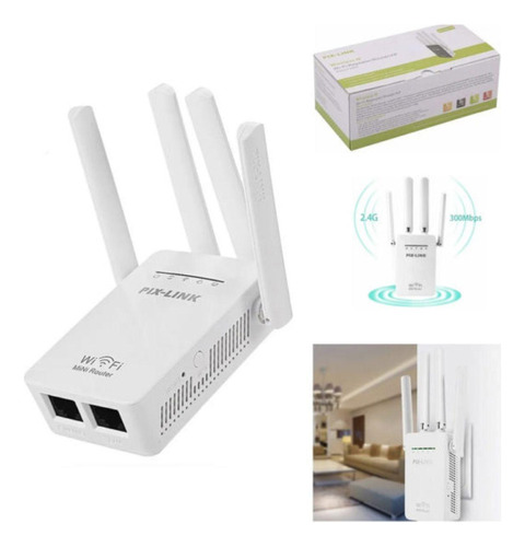 Repetidor Wi-fi Roteador Wireless 2800m 4 Antenas Envio Já