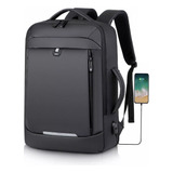 Mochila Escolar Impermeable Con Carga Usb P/laptop 15.6 In