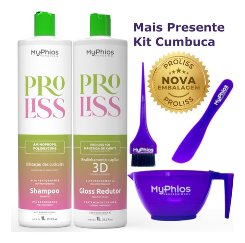 Kit Progressiva 3d Myphios + Kit Cumbuca, Pincel E Espátula