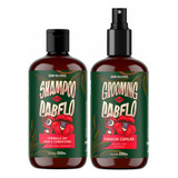 Kit Shampoo 2 Em 1 Grooming Para Cabelo Guaraná Don Alcides