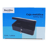 Caja Metalica Negra Chica (205mmx157mmx74mm) Barr.