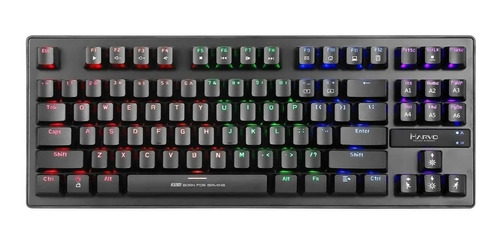 Teclado Mecanico Gamer Retroiluminado Rainbow Español Red