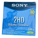 Sony 2hd 10 Diskettes 3.5 1.44mb Una Caja 