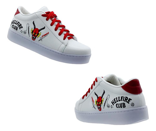 Tenis Para Niños Hombre Juvenil Bordado Hellfire Club 