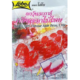 Gelatina - Lobo Thai Flowers Sabor Agar Postre Mix 115 Gramo