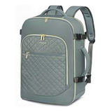 Mochila Antirrobo De Viaje 35l Con 3 Estuches. Verde Oliva 