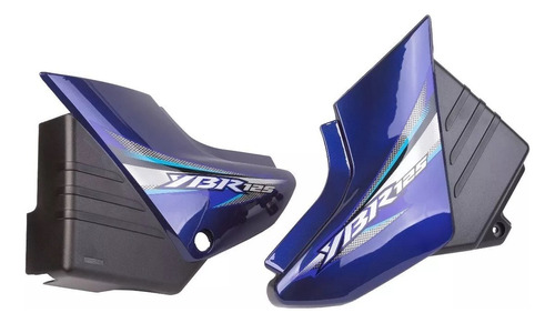 Juego Par Cachas Laterales Yamaha Ybr 125 Azul Mav