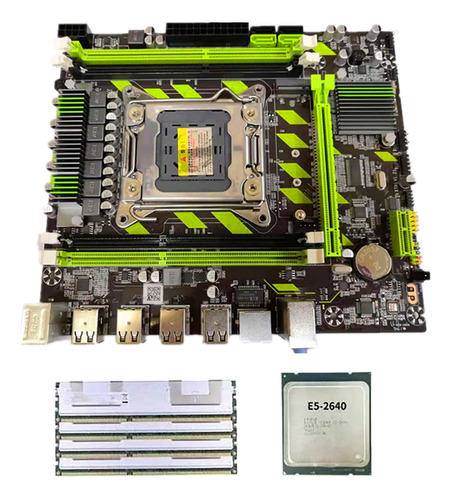 Placa Base X79 X79g Con Cpu E5 2640+cable Ddr3 Ram+ De 4 Gb