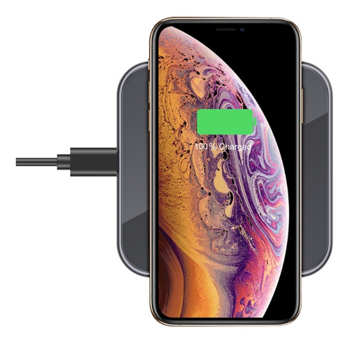 Cargador Inalámbrico Slim Para iPhone Samsung Fastcharge 15w