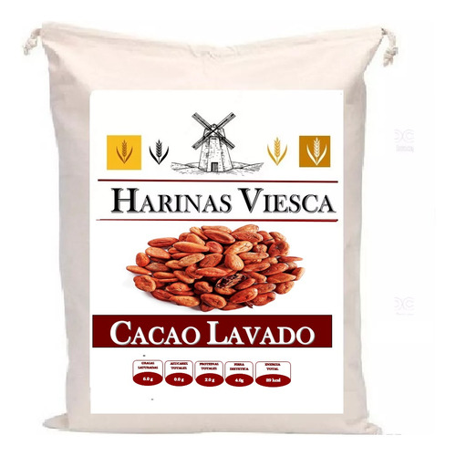 1 Kg De Cacao Rojo Lavado