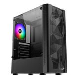 Gabinete Gamer Xigmatek Medusa Atx Vidrio Templado X1 Fan Color Negro