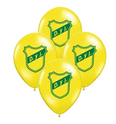 Globos Defensa Y Justicia 12 Pulgadas X 10 Unid Chirimbolos