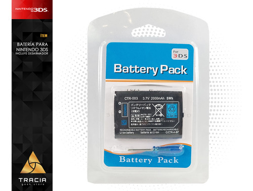 [ Batería Ctr-003 2000mah ] Compatible Con 3ds 2ds | Tracia