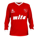 Camiseta Independiente Mita 1987 Bochini Manga Larga Retro