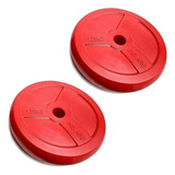 Disco Pvc De 1.25 Kg Para Barras Mancuernas Gym C